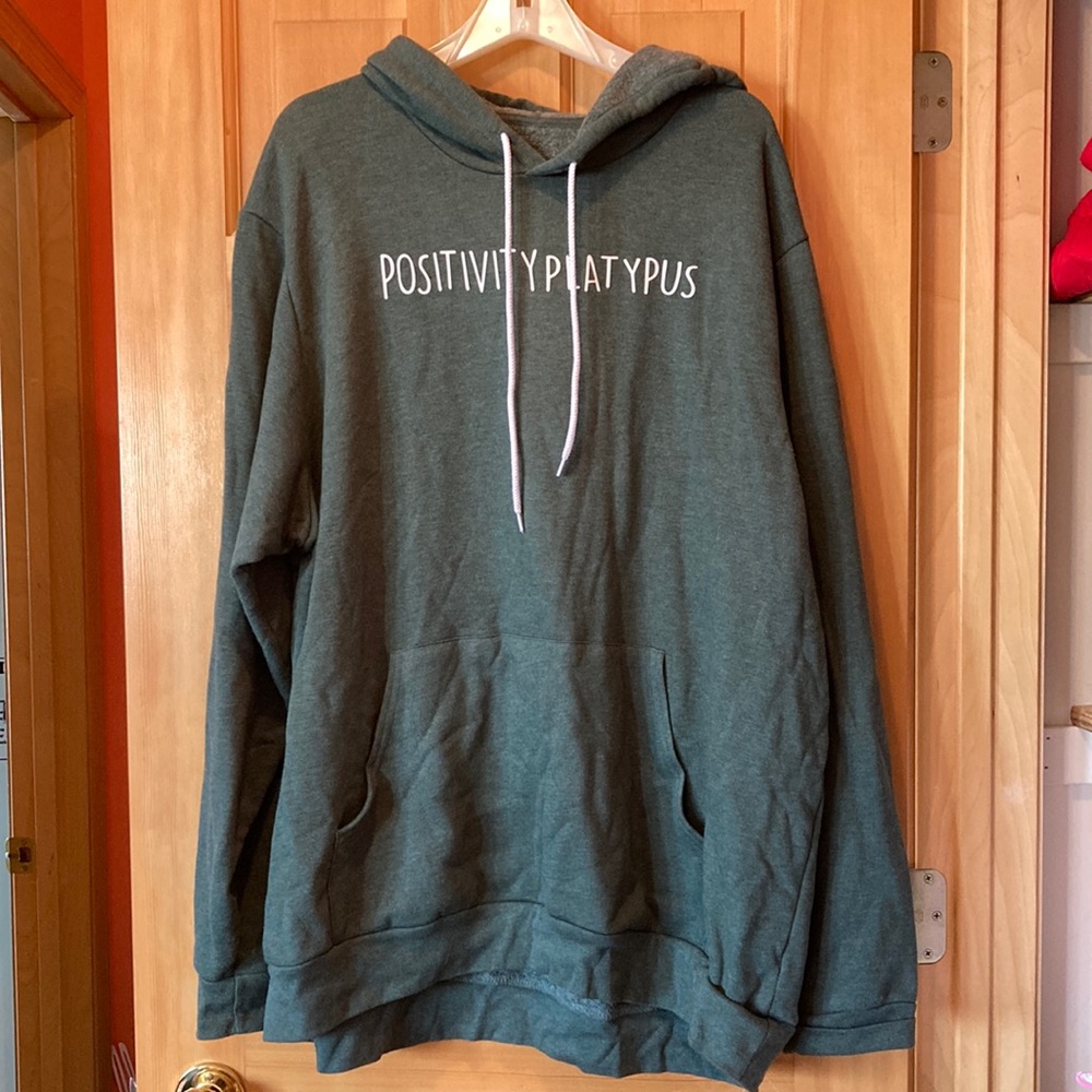 💚Oversized Hoodie “Positivity Platypus”